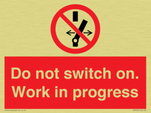 Do not switch on. Work in progress